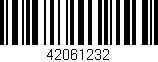 Código de barras (EAN, GTIN, SKU, ISBN): '42061232'