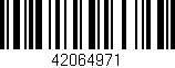 Código de barras (EAN, GTIN, SKU, ISBN): '42064971'