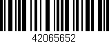 Código de barras (EAN, GTIN, SKU, ISBN): '42065652'