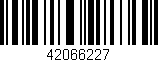 Código de barras (EAN, GTIN, SKU, ISBN): '42066227'