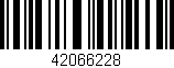 Código de barras (EAN, GTIN, SKU, ISBN): '42066228'