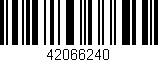 Código de barras (EAN, GTIN, SKU, ISBN): '42066240'