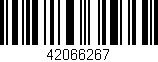 Código de barras (EAN, GTIN, SKU, ISBN): '42066267'