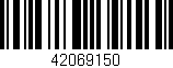 Código de barras (EAN, GTIN, SKU, ISBN): '42069150'