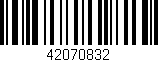 Código de barras (EAN, GTIN, SKU, ISBN): '42070832'