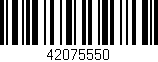 Código de barras (EAN, GTIN, SKU, ISBN): '42075550'