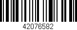 Código de barras (EAN, GTIN, SKU, ISBN): '42076582'