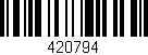 Código de barras (EAN, GTIN, SKU, ISBN): '420794'