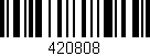 Código de barras (EAN, GTIN, SKU, ISBN): '420808'