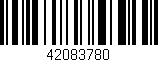Código de barras (EAN, GTIN, SKU, ISBN): '42083780'