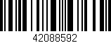 Código de barras (EAN, GTIN, SKU, ISBN): '42088592'