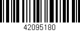 Código de barras (EAN, GTIN, SKU, ISBN): '42095180'