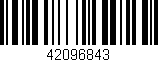 Código de barras (EAN, GTIN, SKU, ISBN): '42096843'