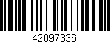Código de barras (EAN, GTIN, SKU, ISBN): '42097336'