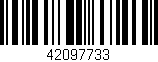 Código de barras (EAN, GTIN, SKU, ISBN): '42097733'