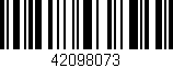 Código de barras (EAN, GTIN, SKU, ISBN): '42098073'
