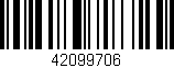 Código de barras (EAN, GTIN, SKU, ISBN): '42099706'