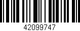 Código de barras (EAN, GTIN, SKU, ISBN): '42099747'