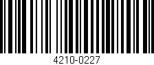 Código de barras (EAN, GTIN, SKU, ISBN): '4210-0227'