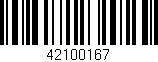 Código de barras (EAN, GTIN, SKU, ISBN): '42100167'