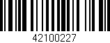 Código de barras (EAN, GTIN, SKU, ISBN): '42100227'