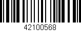 Código de barras (EAN, GTIN, SKU, ISBN): '42100568'