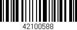 Código de barras (EAN, GTIN, SKU, ISBN): '42100588'