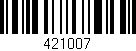 Código de barras (EAN, GTIN, SKU, ISBN): '421007'