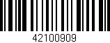 Código de barras (EAN, GTIN, SKU, ISBN): '42100909'