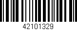 Código de barras (EAN, GTIN, SKU, ISBN): '42101329'