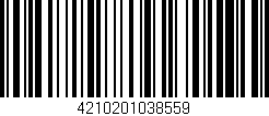 Código de barras (EAN, GTIN, SKU, ISBN): '4210201038559'