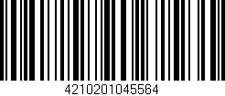 Código de barras (EAN, GTIN, SKU, ISBN): '4210201045564'