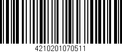 Código de barras (EAN, GTIN, SKU, ISBN): '4210201070511'