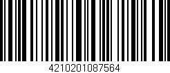 Código de barras (EAN, GTIN, SKU, ISBN): '4210201087564'