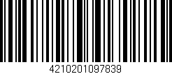 Código de barras (EAN, GTIN, SKU, ISBN): '4210201097839'