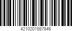 Código de barras (EAN, GTIN, SKU, ISBN): '4210201097846'