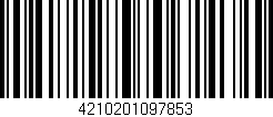 Código de barras (EAN, GTIN, SKU, ISBN): '4210201097853'