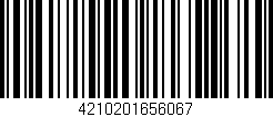 Código de barras (EAN, GTIN, SKU, ISBN): '4210201656067'