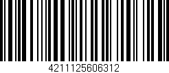 Código de barras (EAN, GTIN, SKU, ISBN): '4211125606312'