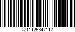 Código de barras (EAN, GTIN, SKU, ISBN): '4211125647117'