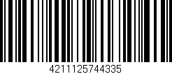Código de barras (EAN, GTIN, SKU, ISBN): '4211125744335'