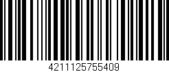 Código de barras (EAN, GTIN, SKU, ISBN): '4211125755409'
