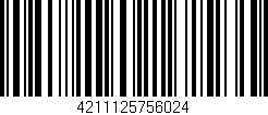 Código de barras (EAN, GTIN, SKU, ISBN): '4211125756024'