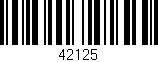 Código de barras (EAN, GTIN, SKU, ISBN): '42125'