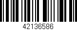 Código de barras (EAN, GTIN, SKU, ISBN): '42136586'