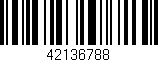Código de barras (EAN, GTIN, SKU, ISBN): '42136788'