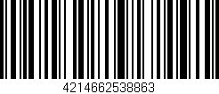 Código de barras (EAN, GTIN, SKU, ISBN): '4214662538863'
