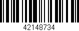 Código de barras (EAN, GTIN, SKU, ISBN): '42148734'