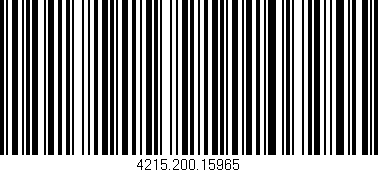 Código de barras (EAN, GTIN, SKU, ISBN): '4215.200.15965'