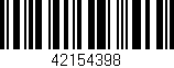 Código de barras (EAN, GTIN, SKU, ISBN): '42154398'